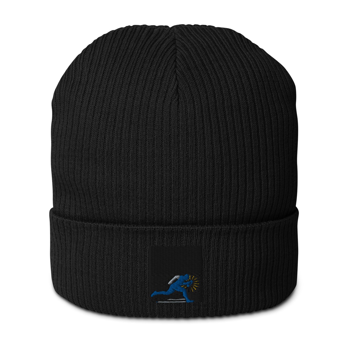 Running Man Organic ribbed beanie