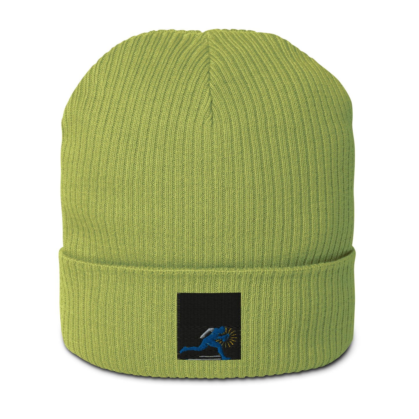 Running Man Organic ribbed beanie