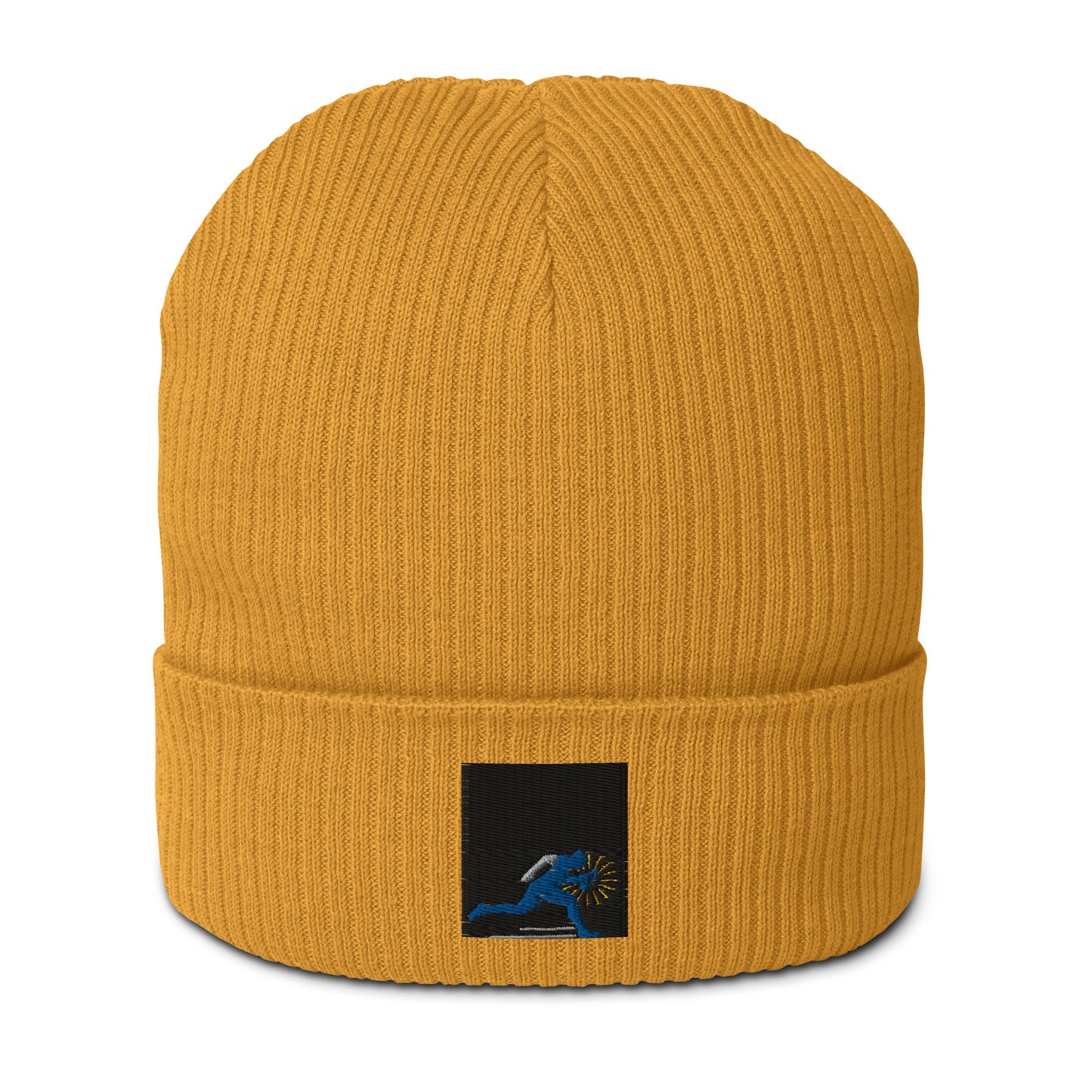 Running Man Organic ribbed beanie